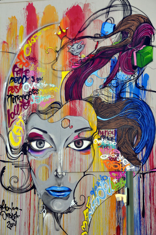 portrait streetart Anne